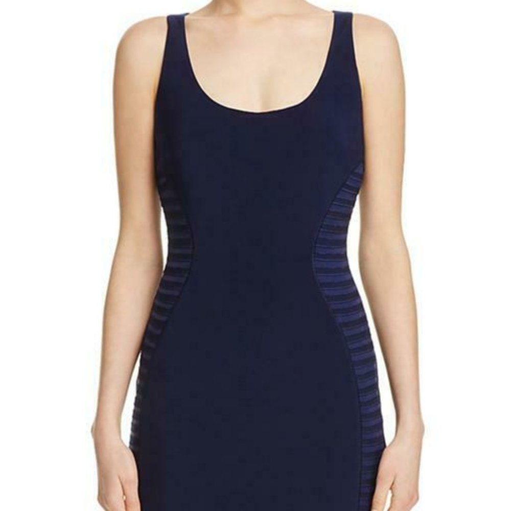 NWT Laundry Shelli Segal Navy dress,6 - Picture 2 of 4